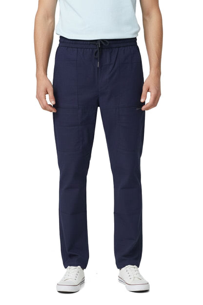 Black & Blank Men's Regular Fit Cargo Pants