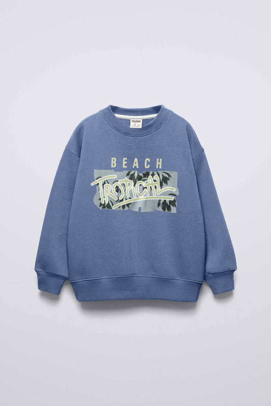 LFT Kid's Tropical Printed Fleece Sweat Shirt