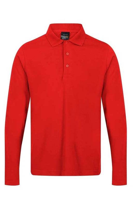 Fintas Men's Long Sleeve Fleece Polo Shirt