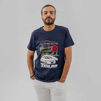 Polo Republica Men's PakWheels Sky Line Printed Short Sleeve Tee Shirt