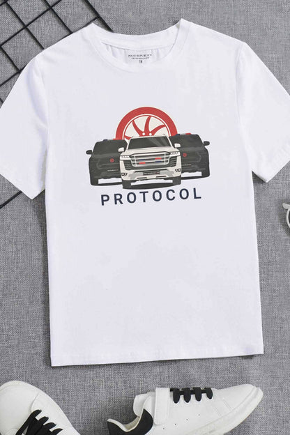 Polo Republica Boy's PakWheels Protocol Printed Tee Shirt