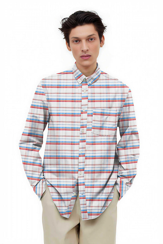 Cut Label Men's Derby Lining Design Formal Shirt