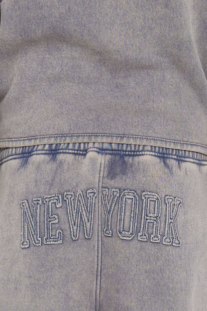 NK Girl's New York Hustle Washed Fleece Trousers