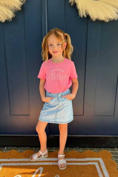 C&J Girl's Denim Skirt