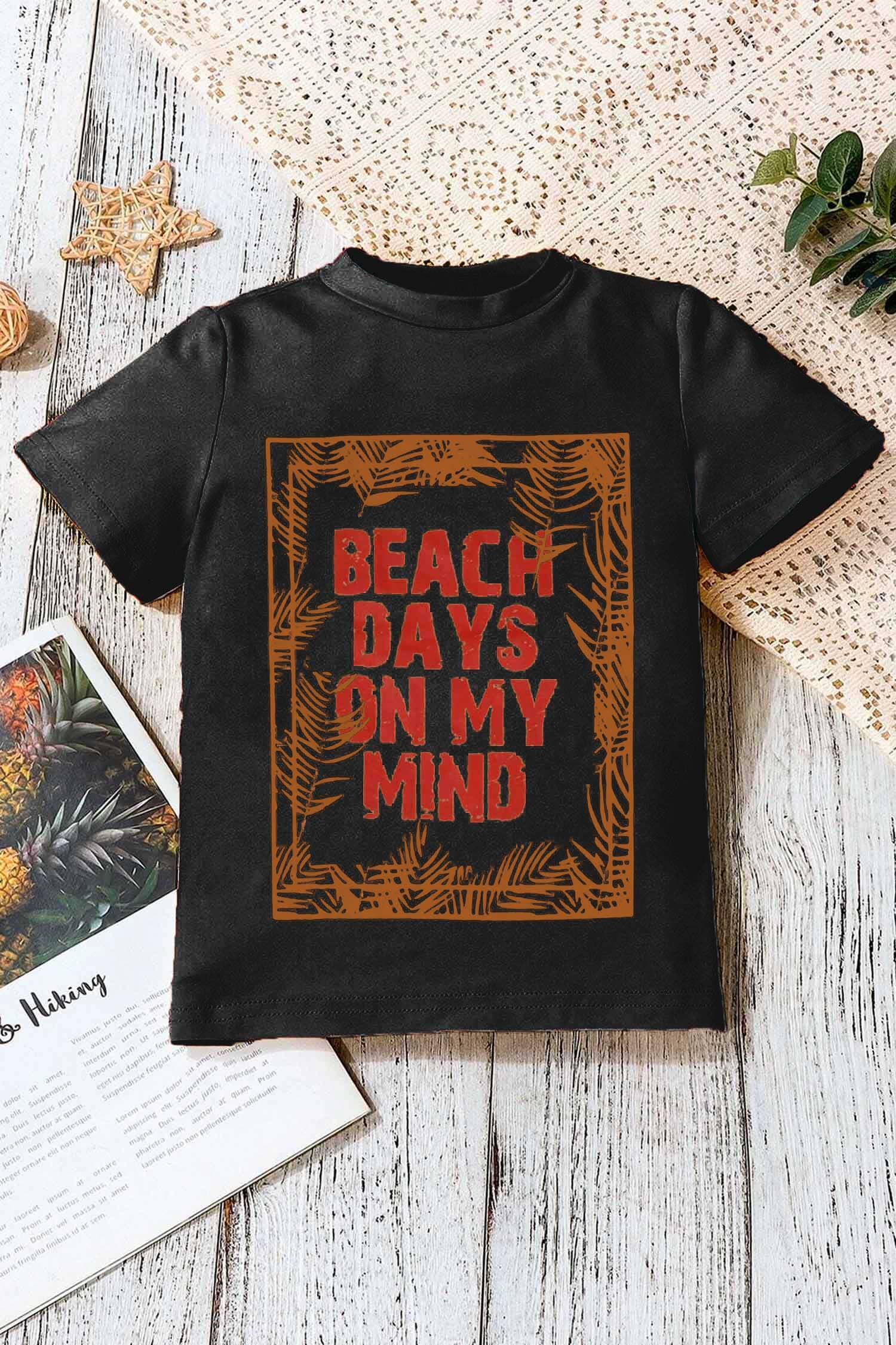 Kid's Max 21 Beach Days Printed Short Sleeve Tee Shirt