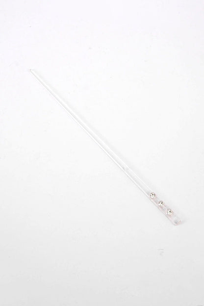Calgary Women's/Girl's Hair Bun Fancy Pin With Crystal Rhinestone Hair Accessories SRL Transparent 