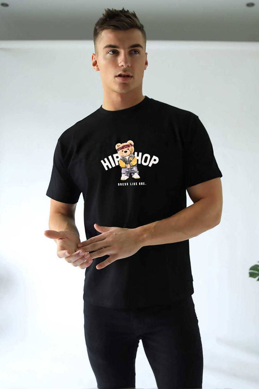 Polo Republica Men's Hip Hop Printed Short Sleeve Tee Shirt