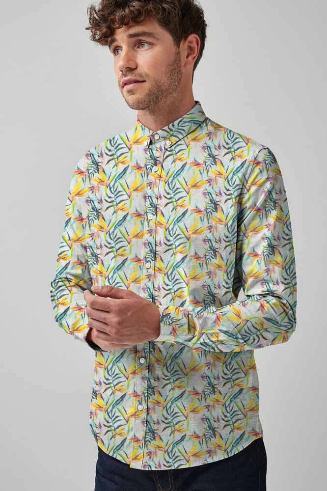 Nexoluce Men's Derbent Tailor Fit Casual Shirt