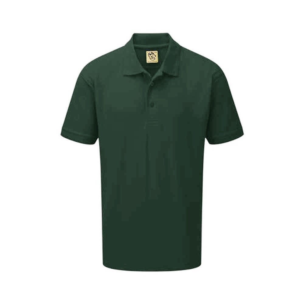 Men's Camrose Short Sleeve Pique Polo Shirt Men's Polo Shirt Image Bottle Green XXS 