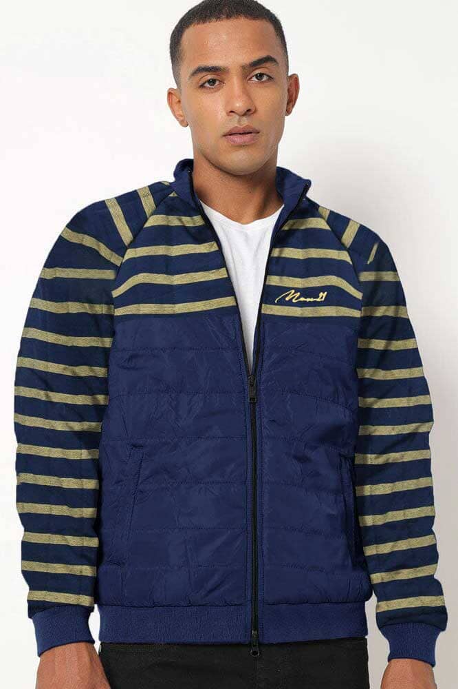 Max 21 Men's Wroclaw Quilted Raglan Zipper Jacket