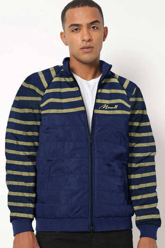 Max 21 Men's Wroclaw Quilted Raglan Zipper Jacket