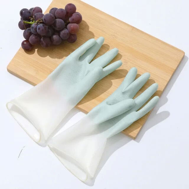Household PVC Longshou Cleaning Gloves Gloves SRL Light Turquoise 