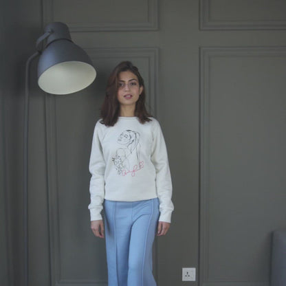 Polo Republica Women's Ariana Grande Printed Fleece Sweatshirt