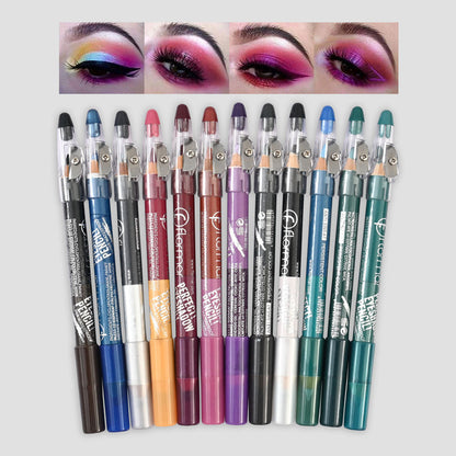 2 in 1 Double Sided Eye Shadow & Eye Liner With Sharpener Health & Beauty Bohotique 