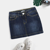 Okaidi Girl's Kano Denim Skirt Girl's Skirt HAS Apparel Navy 3 Years 