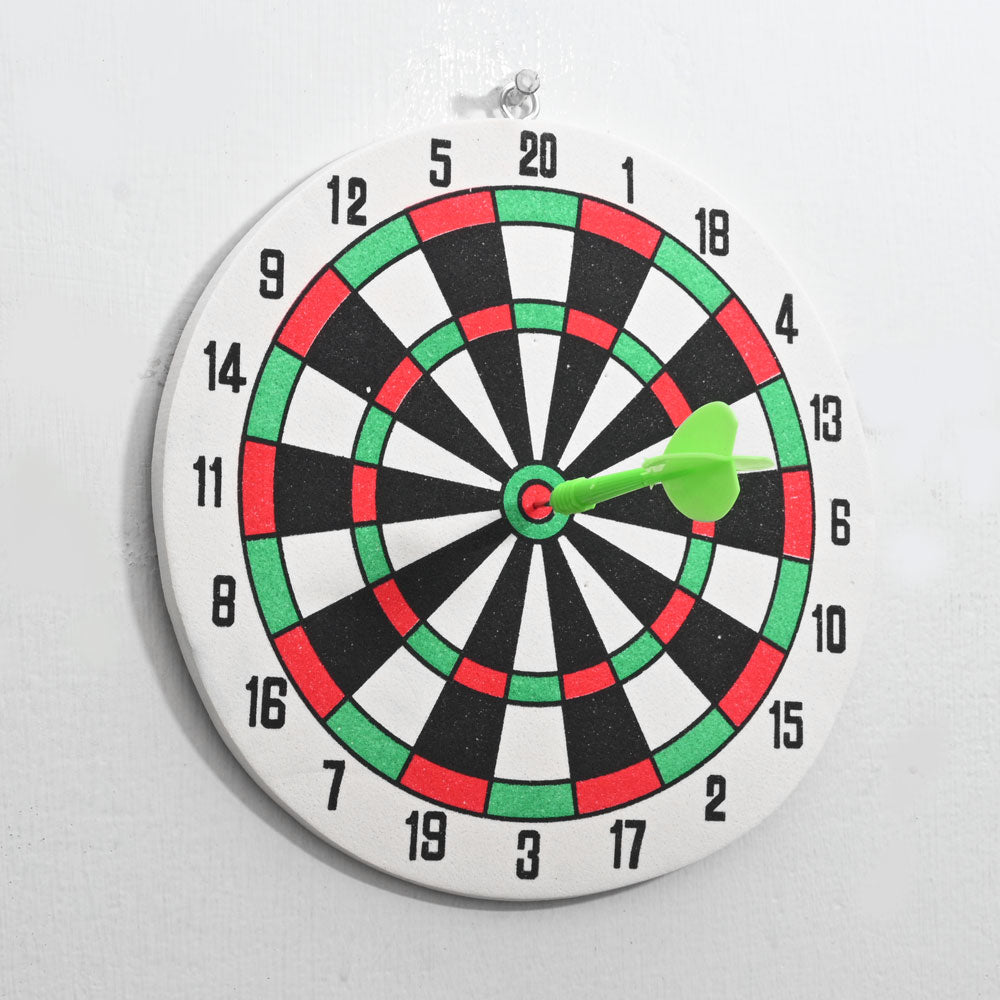 Kid's Dart Board Game With Arrow Toy RAM Red & Green 
