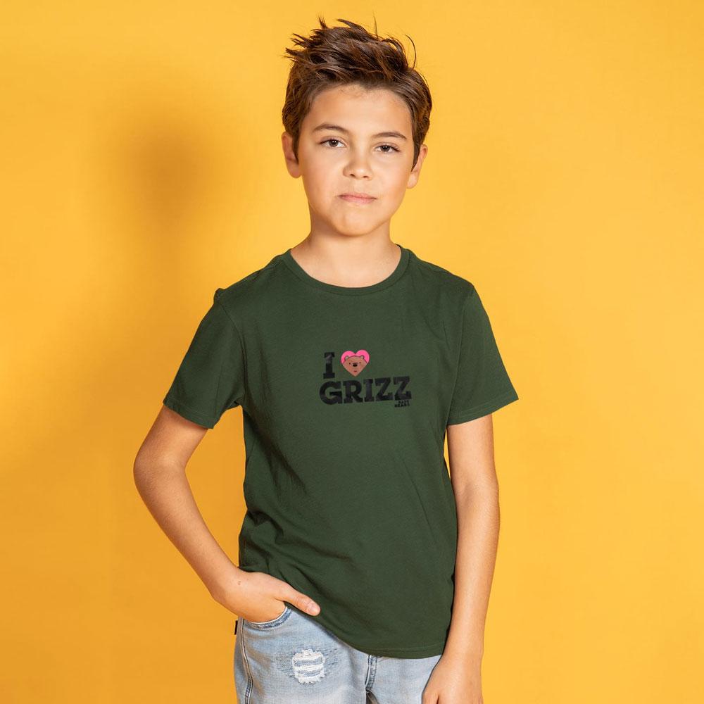 Polo Repbulica Boy's I Love Grizz Printed Tee Shirt Boy's Tee Shirt Polo Republica 