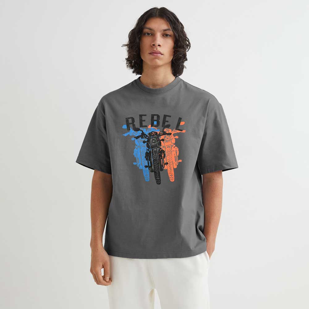 Men's Rebel Printed Short Sleeve Tee Shirt Men's Tee Shirt ASE 