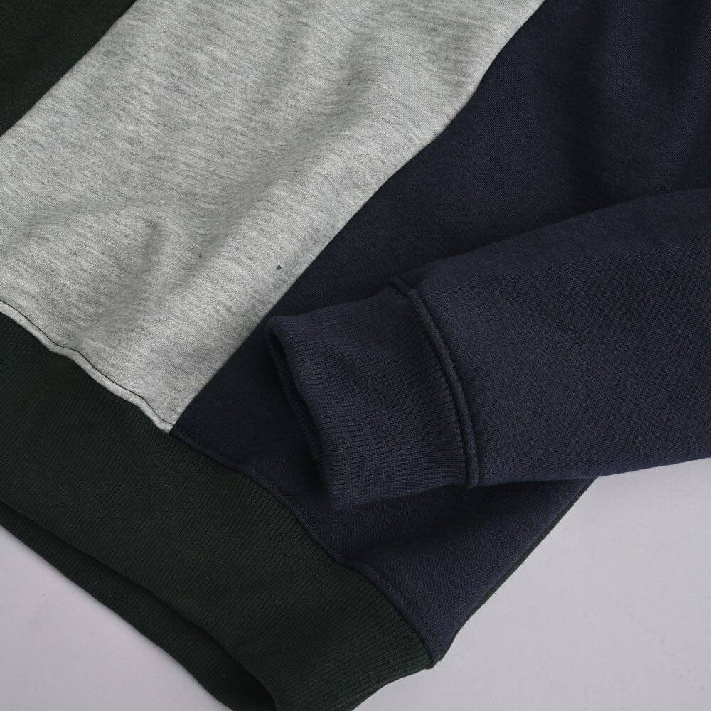 Men's Merlo Panels Design Long Sleeve Fleece Sweat Shirt Men's Sweat Shirt IBT 
