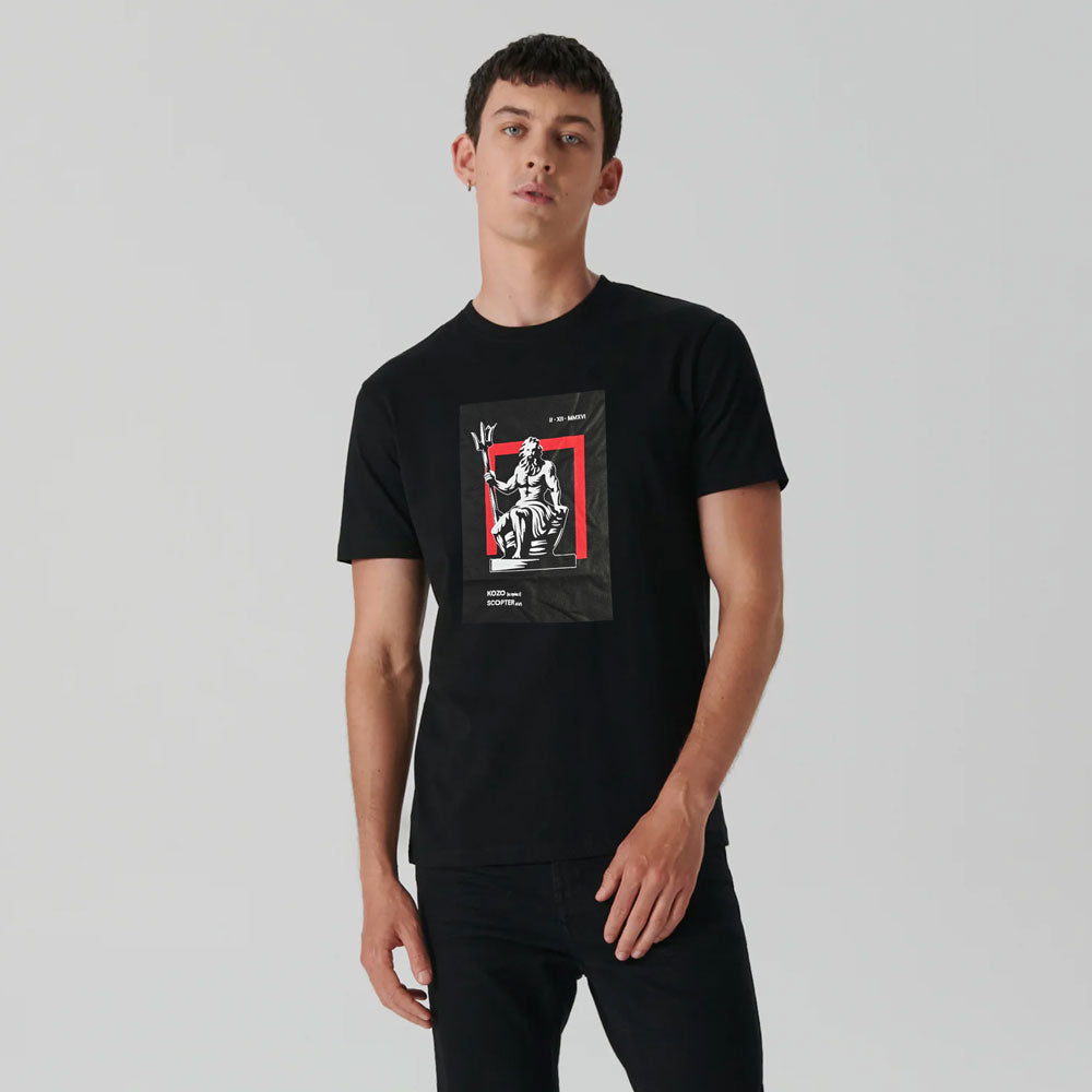 Le Men's Greek Printed Crew Neck Tee Shirt – elo