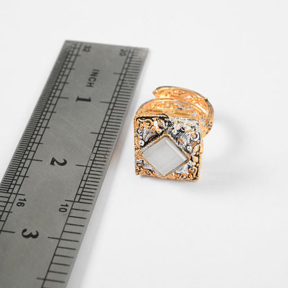 American Diamonds Women's Secovce Adjustable Ring Jewellery SNAN Traders 
