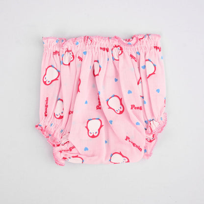 Kid's Penguin Printed Basic Underwear Kid's Underwear SRL Pink 3-6 Months 