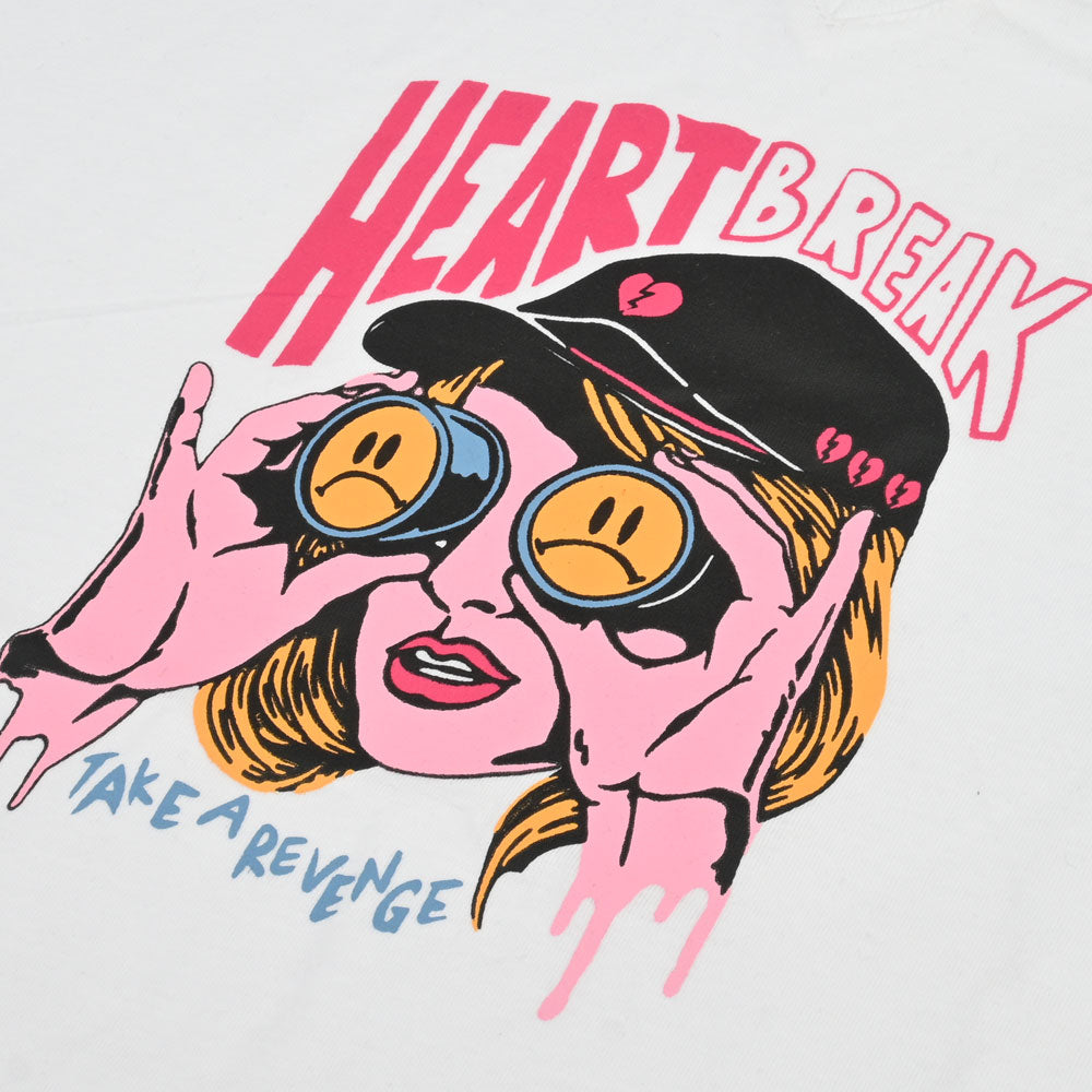 BDY Women Heart Break Printed V- Neck Tee Shirt Women's Tee Shirt Image 