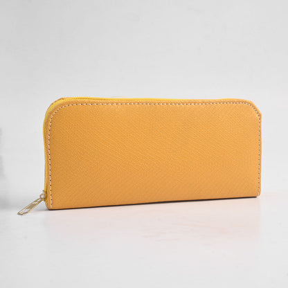 Women's Lupane Design Faux Leather Zip Closure Wallet/Purse Hand Bag NB Enterprises Yellow 