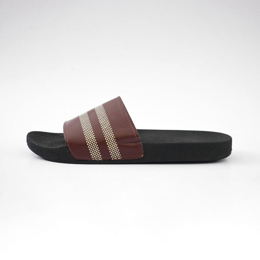 Men's Andrews Printed Design Slides Men's Shoes Hamza Traders Chocolate EUR 39 
