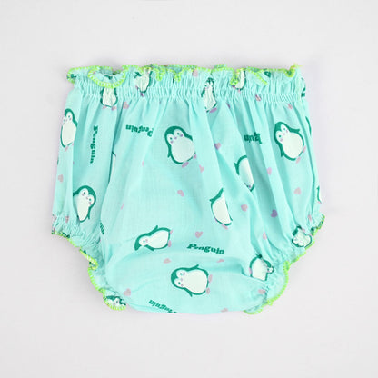 Kid's Penguin Printed Basic Underwear Kid's Underwear SRL Sea Green 3-6 Months 