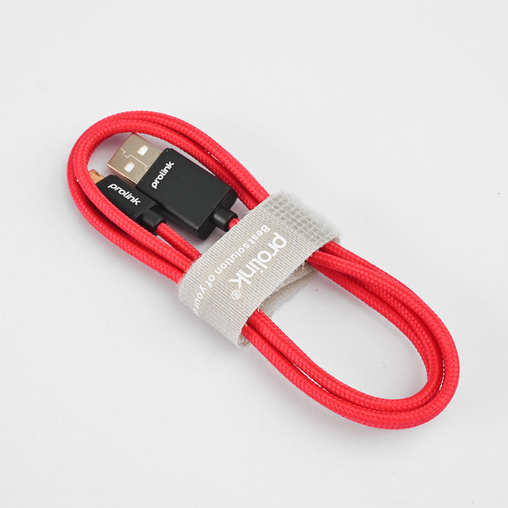 Prolink Micro USB Double Side Reversible Cable Mobile Accessories SDQ Red 