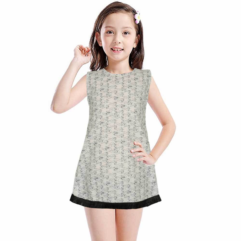 Safina Kid's Alessandria Sleeveless Frock Girl's Frock Bohotique 2-3 Years 
