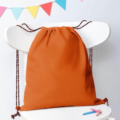 Polo Republica Basics Drawstring Bag. Made-With-Waste Drawstring Bag Polo Republica Orange 