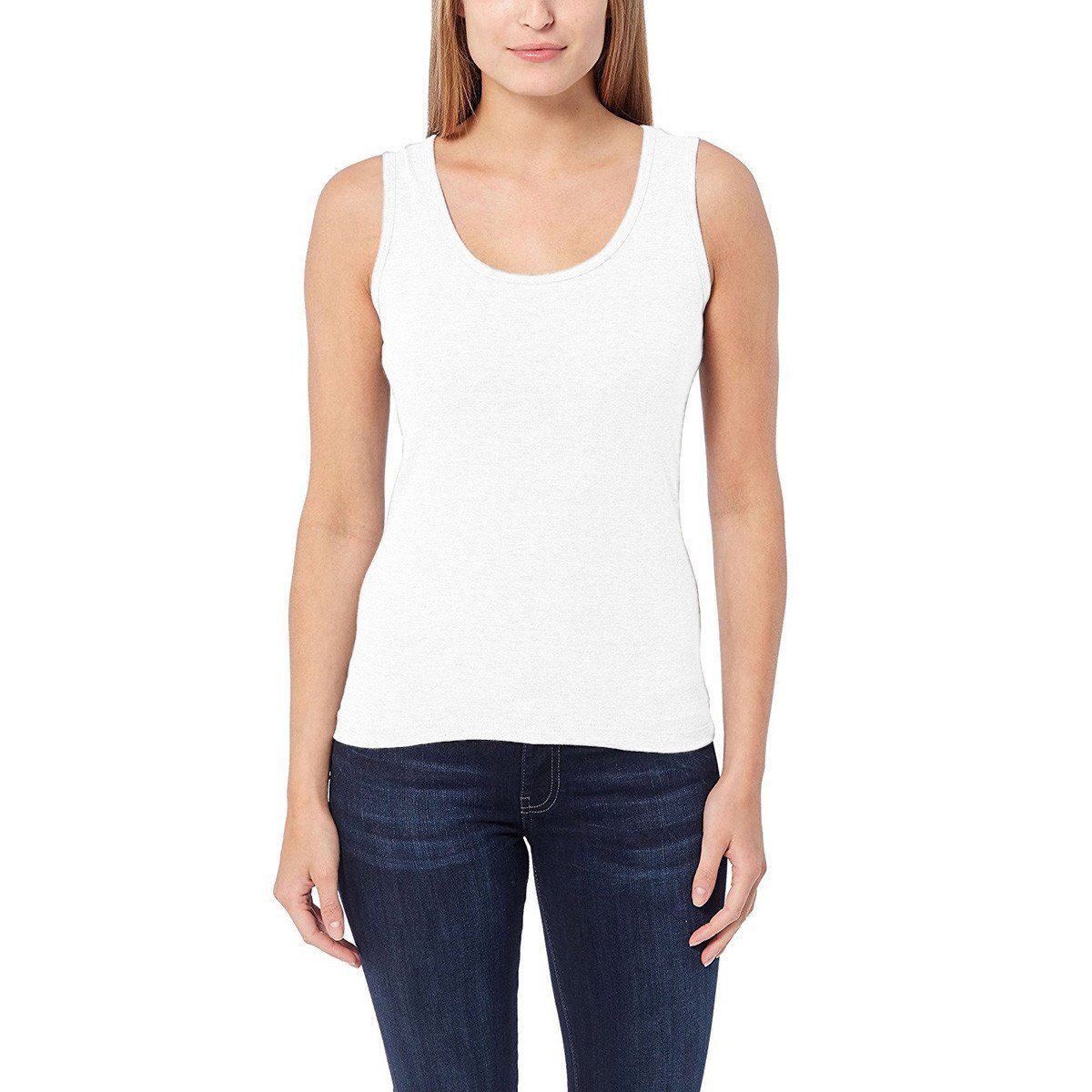 BYD Cropi Vest Women's Tee Shirt Image White XS 