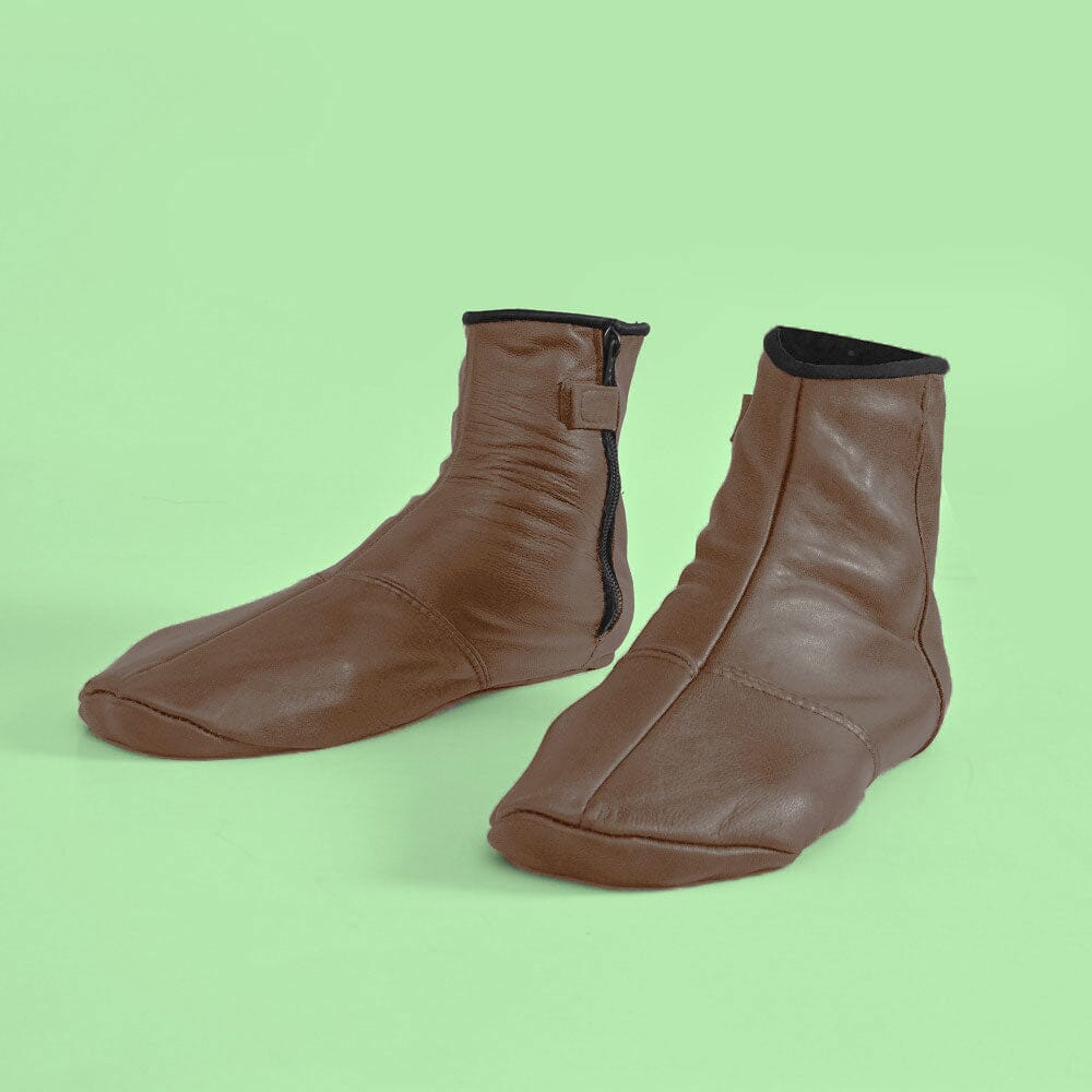 Men's Warmth Leather Mozay Socks Socks NB Enterprises Light Brown EUR 39 