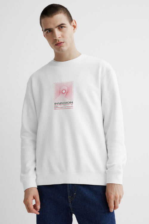 HAS Apparel Men's Invasion Printed Long Sleeve Sweat Shirt