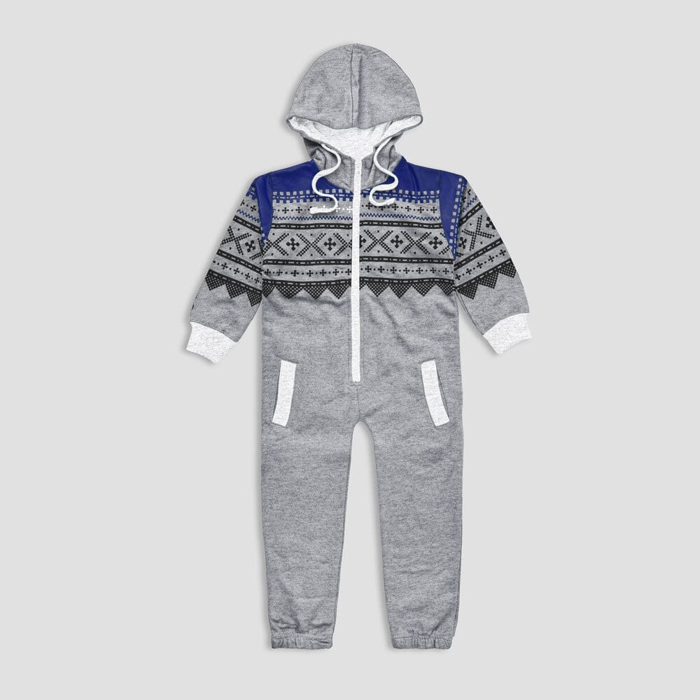 Fury Kids Toddler Printed Design Jumpsuit Boy's Sleepwear YME Heather Grey 4-5 Years 