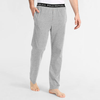  Polo Republica Men's Essentials Jersey Lounge Pants Heather Grey