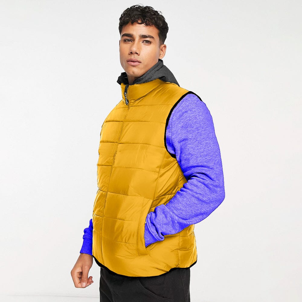 Unisex Cotton Hooded Body Warmer Gilet elo