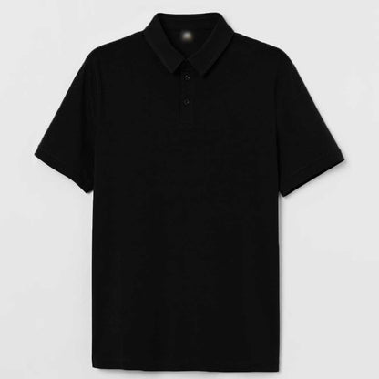 Men's Bacton Short Sleeve Polo Shirt Men's Polo Shirt Image Black S 