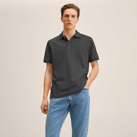 Men's Topeka Pique Short Sleeve Polo Shirt Men's Polo Shirt Image 