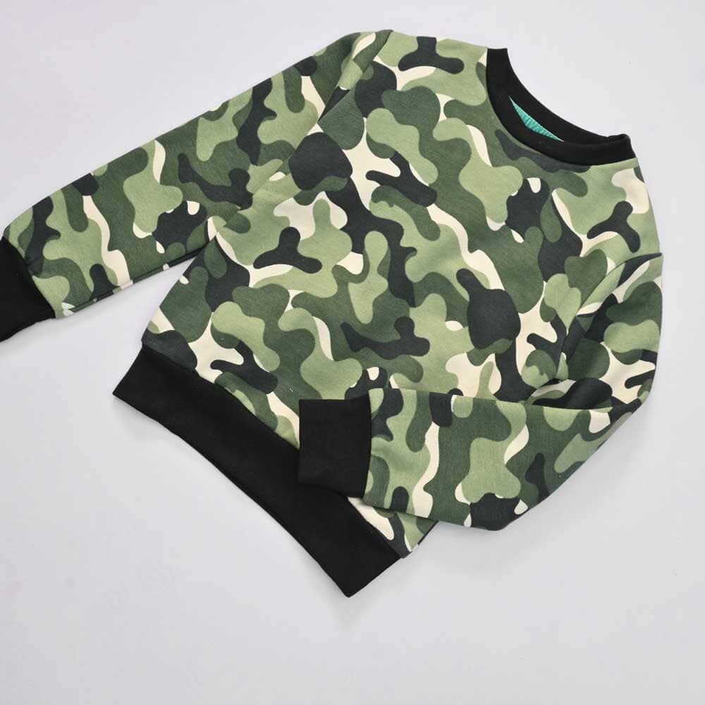 Lyallpur Kid's Camo Style Printed Fleece Sweat Shirt Boy's Sweat Shirt LFS 