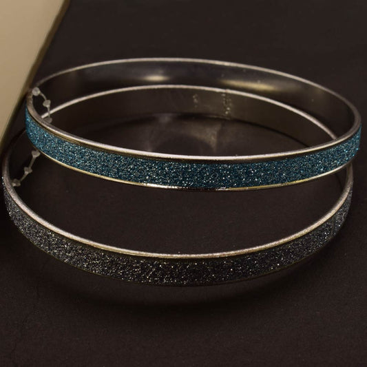 Women's Multi Color Pack Of 2 Pairs Bangle Jewellery ALN 