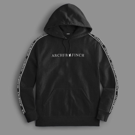 Archer & Finch Men's Nansio Panel Design Fleece Pullover Hoodie Men's Pullover Hoodie LFS Black S 