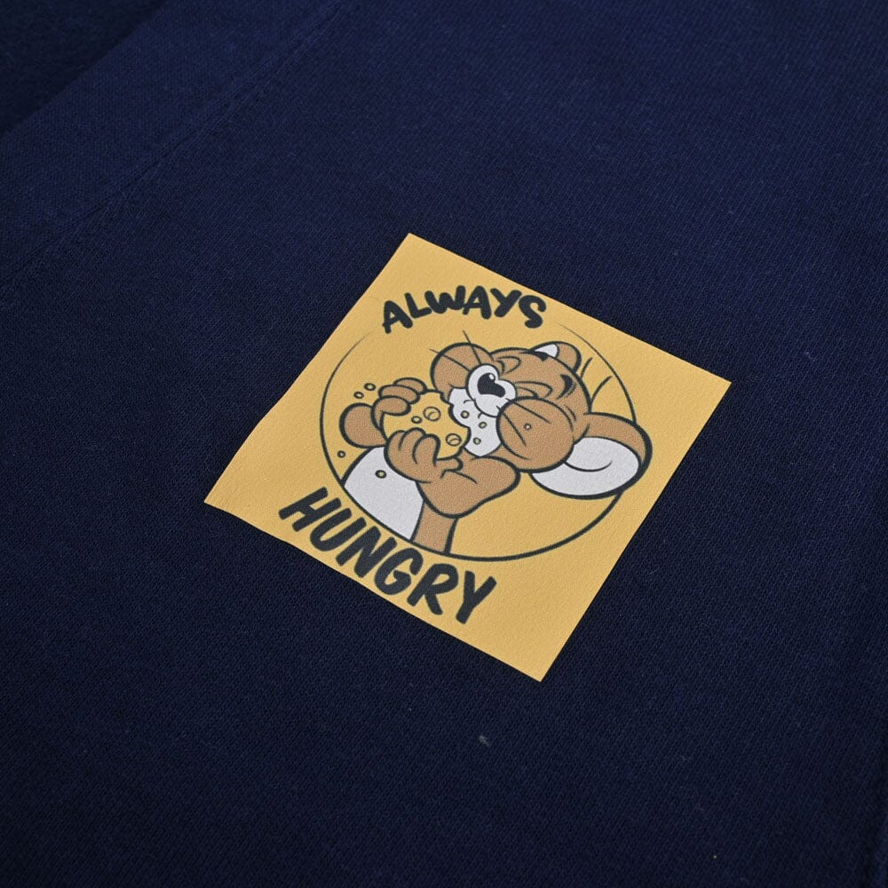 Smart Blanks Kid's Always Hungry Printed Long Sleeve Fleece Cardigan Boy's Sweat Shirt Fiza 