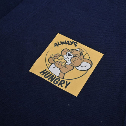 Smart Blanks Kid's Always Hungry Printed Long Sleeve Fleece Cardigan Boy's Sweat Shirt Fiza 