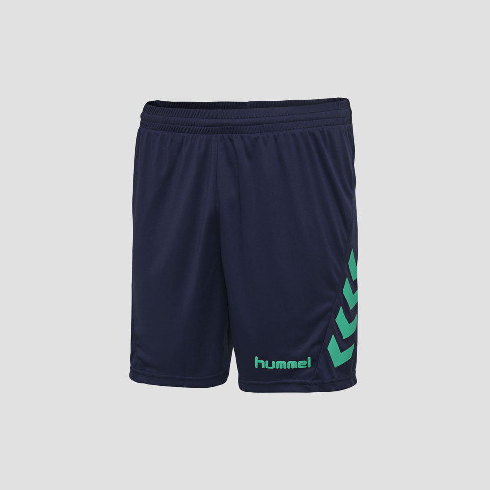 Hummel Boy's Down Arrow Style with Hummel Printed Activewear Shorts Boy's Shorts HAS Apparel Navy & Green 4 Years 