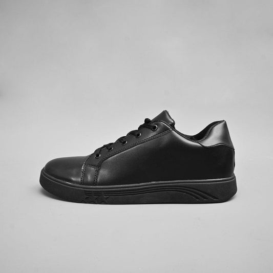 Black Camel Men's Three Star Faux Leather Sneaker Shoes Men's Shoes Hamza Traders Black EUR 39 