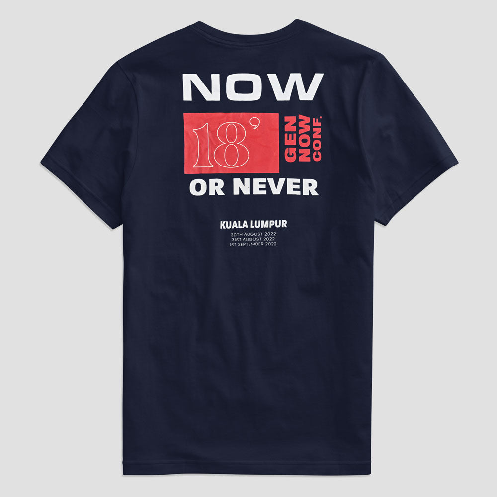 Polo Republica Men's Now Or Never 18 Printed Crew Neck Tee Shirt Men's Tee Shirt Polo Republica 