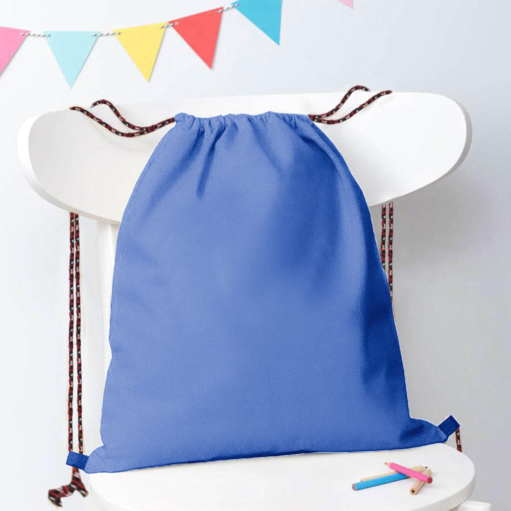 Polo Republica Basics Drawstring Bag. Made-With-Waste Drawstring Bag Polo Republica Sky Blue 